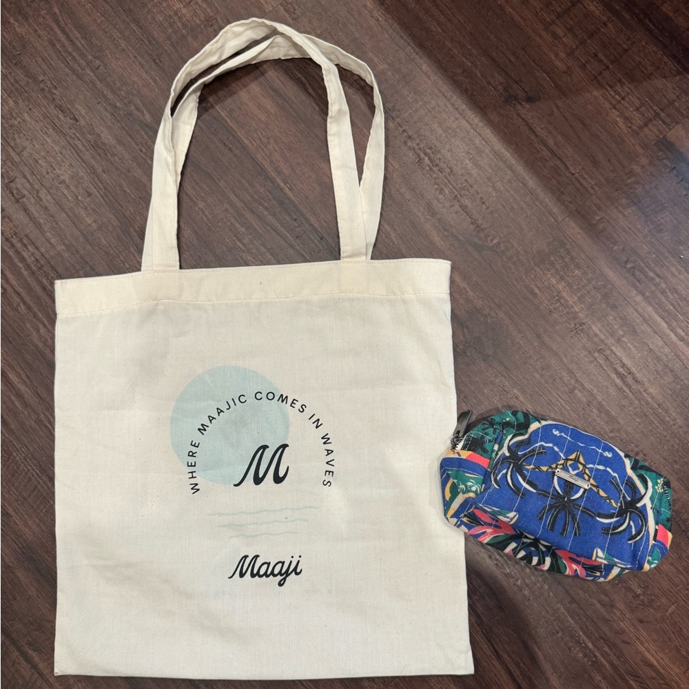 Maaji Canvas Bag and Beach Pouch Bundle
